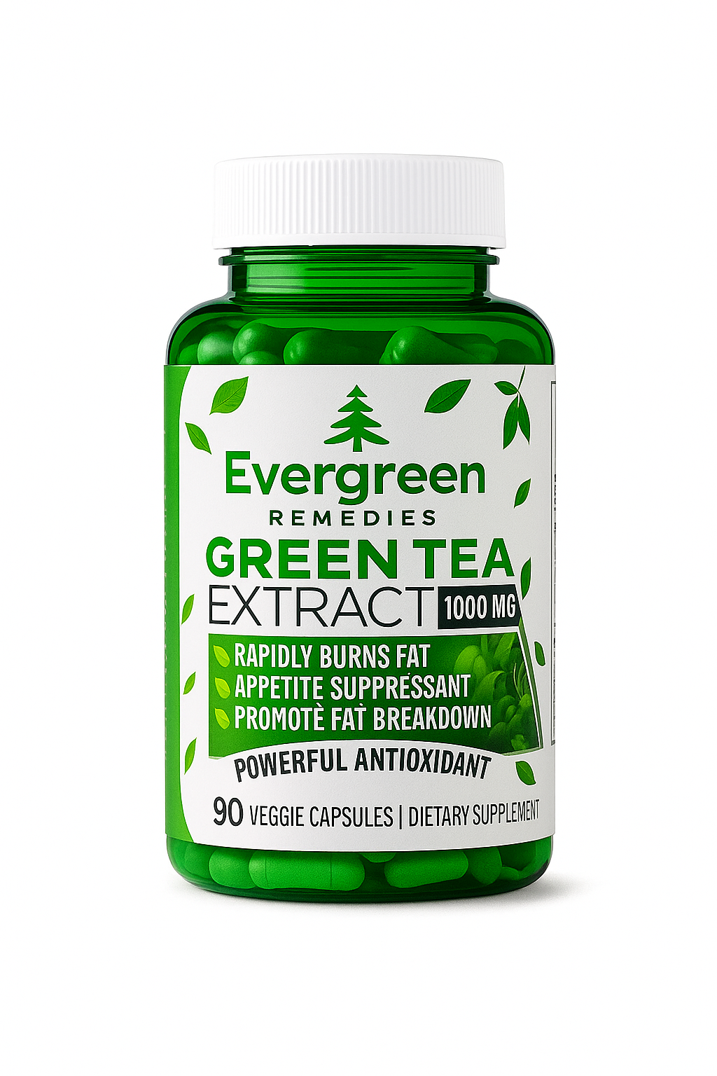 100% Organic Green Tea Capsules